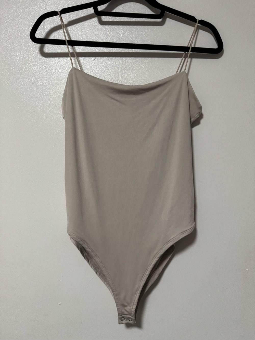 Forever 21 Light Beige Double Spaghetti-Strap Bodysuit